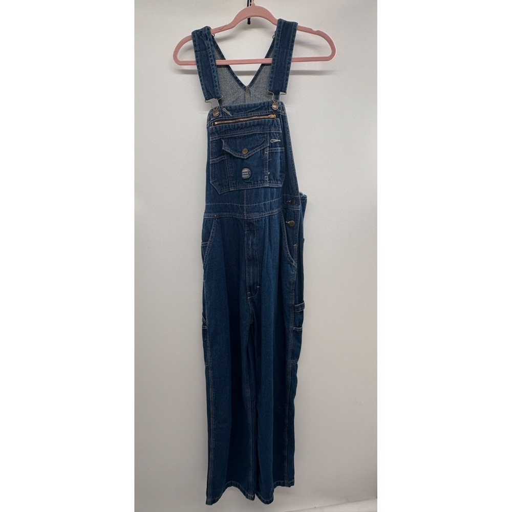 NWT‎ BERNE Heritage Unlined Washed Denim Carpenter Bib Overall Men's 40x30 Blue